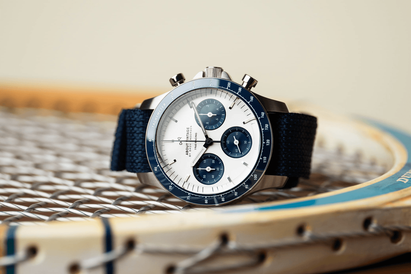 About Vintage 1960 Racing navy blue chronograph | Smiths Boutique