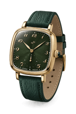 AV86 1954 Capri Green/Gold — dial and case detail