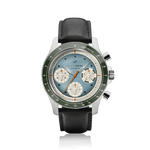 1960 Racing Chronograph Sky Blue on black leather