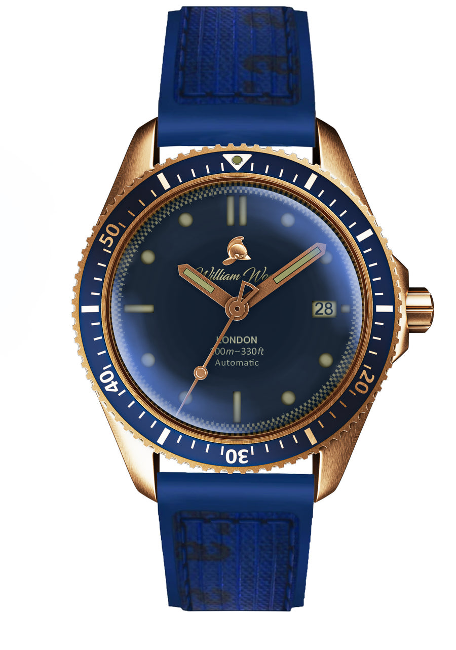 William Wood Bronze Sapphire Watch | Smiths Boutique