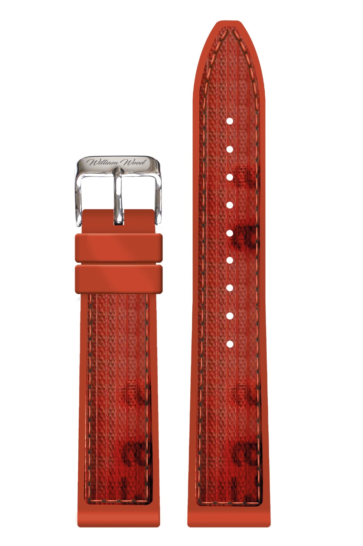 William Wood red watch strap | Smiths Boutique