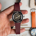 AV86 x STR Kashafa on the Smiths Five oxblood FKM strap — strap example | Smiths Boutique