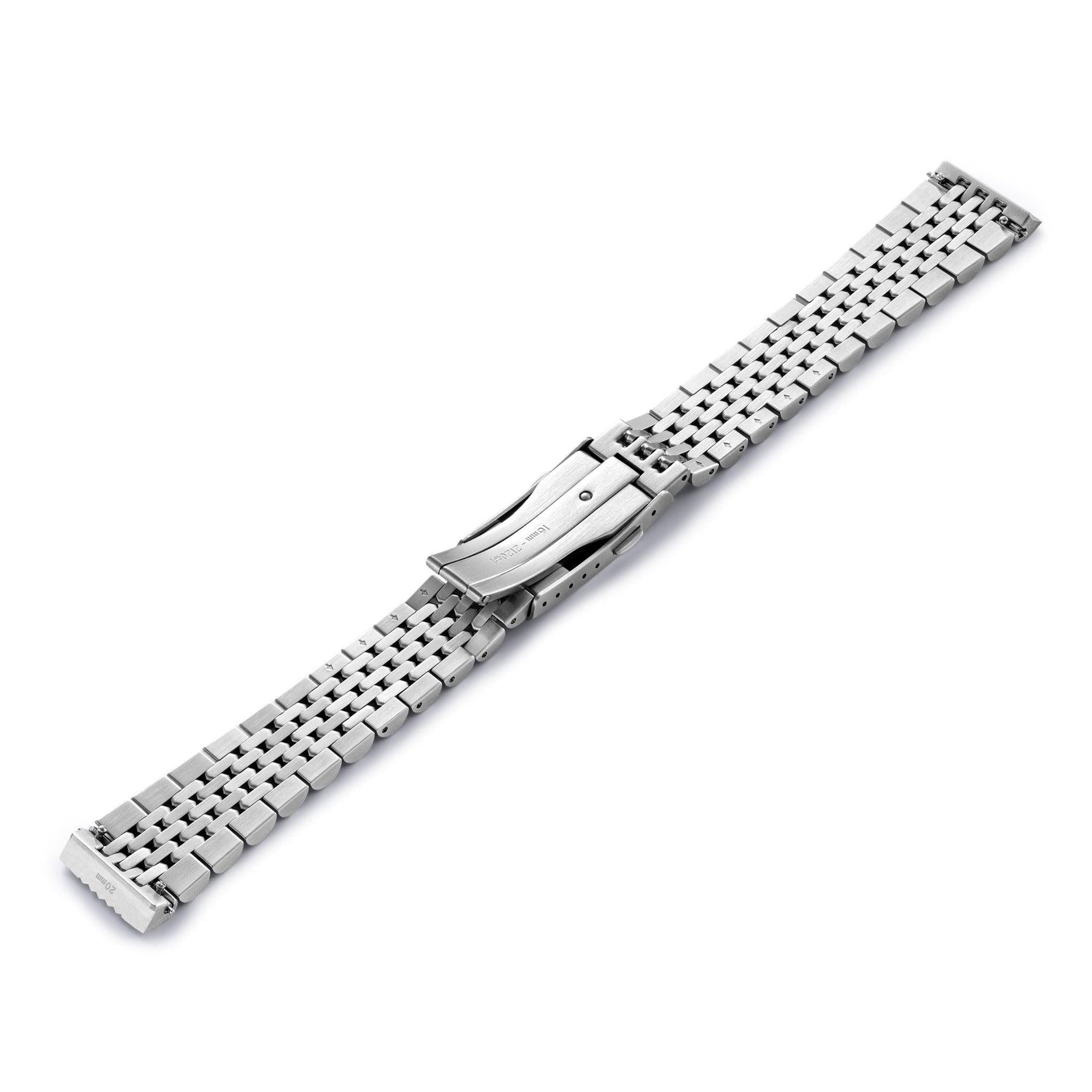 Wolbrook beads of rice steel bracelet clasp back view