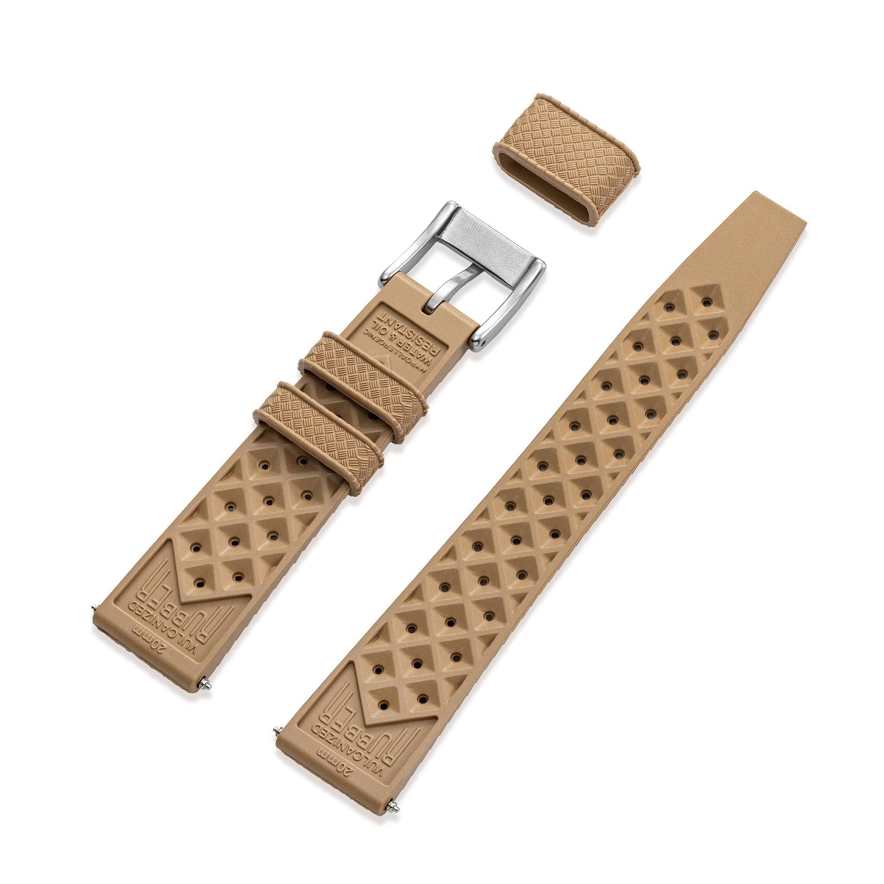 Wolbrook Desert Tropic rubber strap back view
