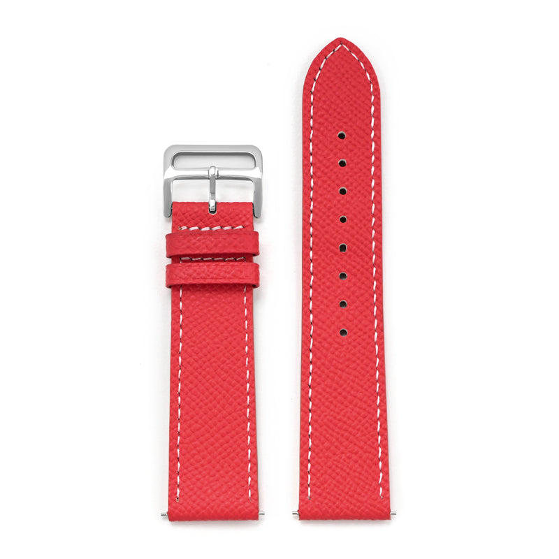 Epsom leather red watch strap | Smiths Boutique
