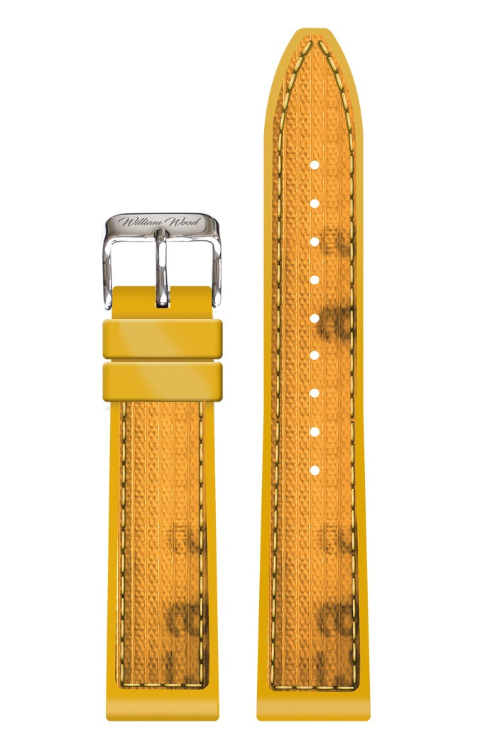William Wood yellow watch strap | Smiths Boutique