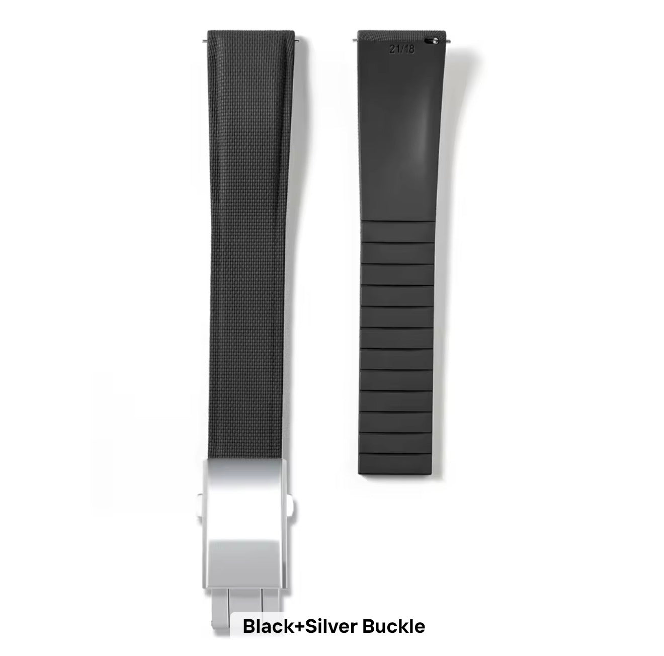 Plain FKM rubber watch strap 20mm | Smiths Boutique