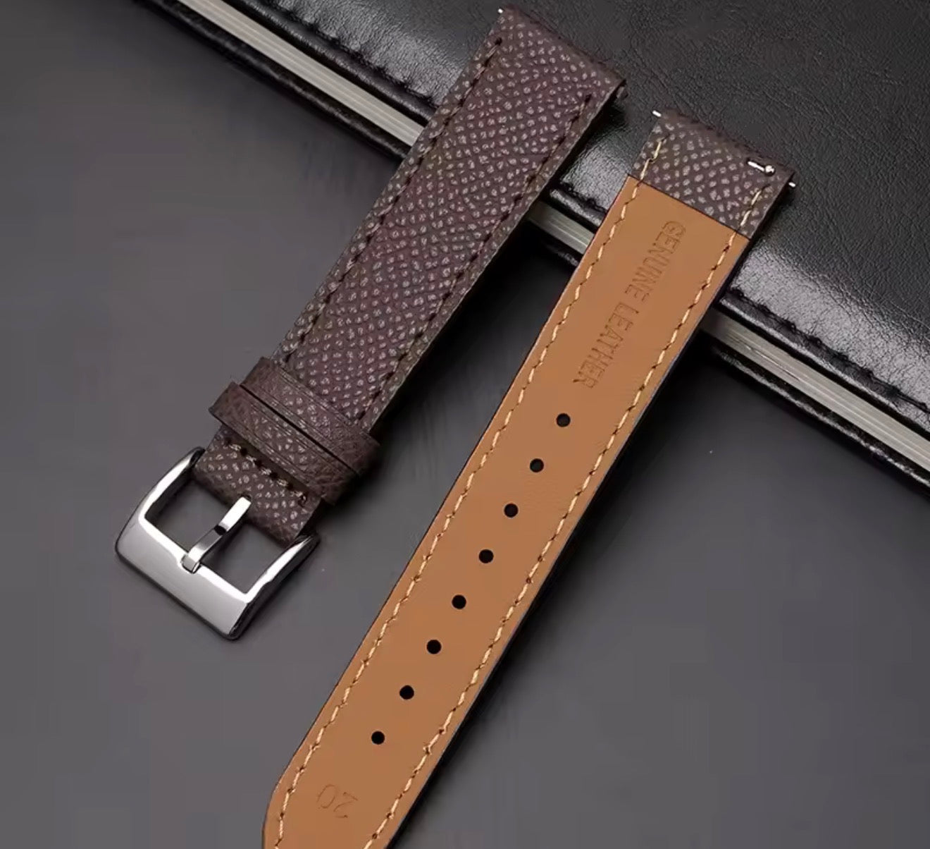 Smooth Grained Leather Strap