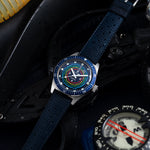 Wolbrook Skindiver Decompression MN90 dive watch lifestyle shot