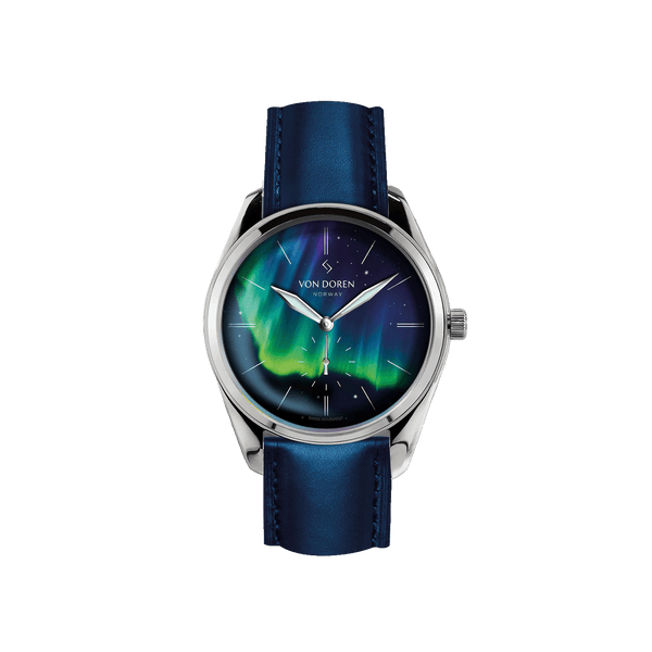 Von Doren Runde Nordic Light — Aurora-inspired dial
