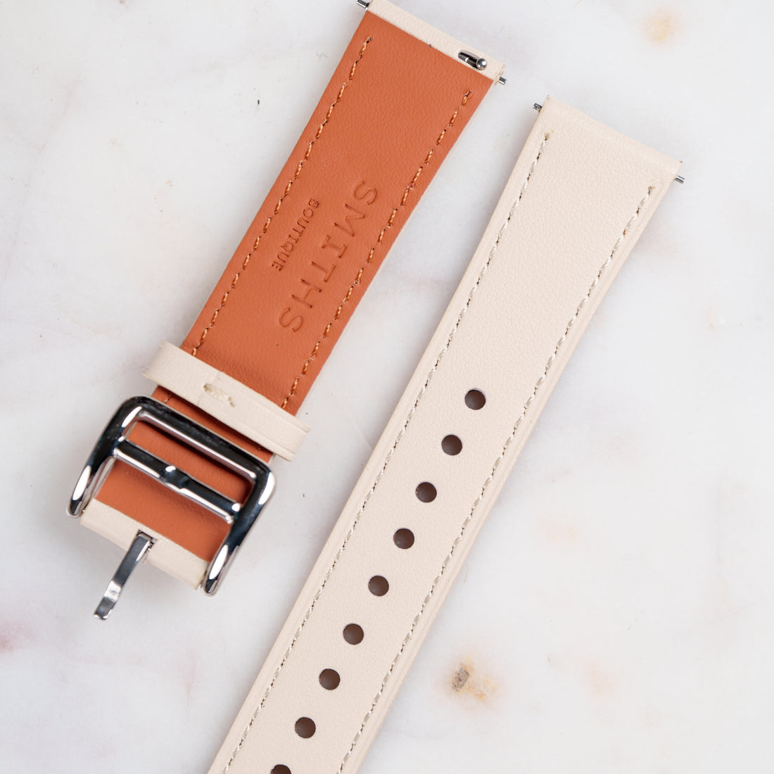 Pastel Smooth Leather Watch Strap 20mm | Smiths Boutique Kuwait
