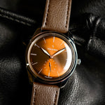 Runde Havana Brown — with brown leather strap