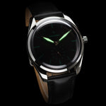 Runde Black Steel — lume glow in low light