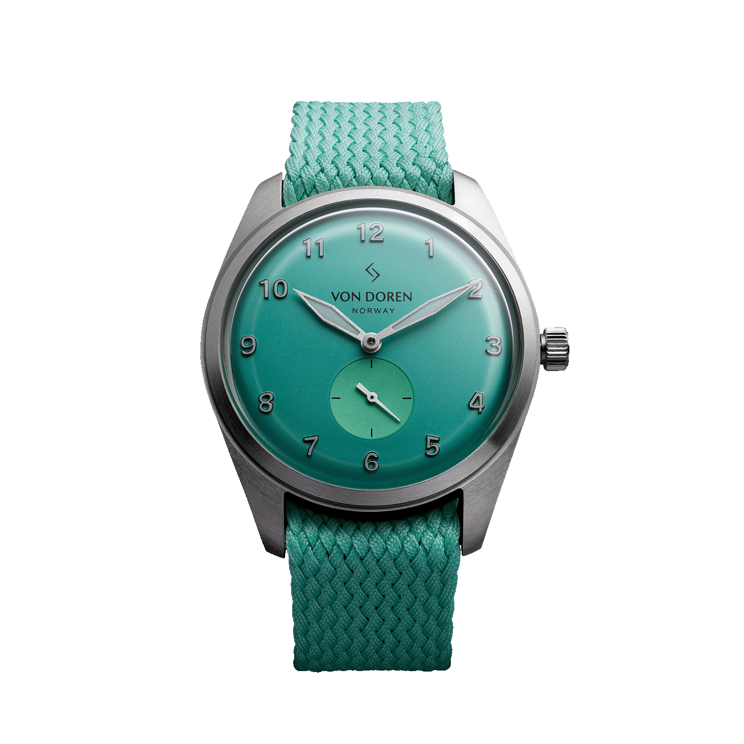 Von Doren Runde Candy Mint — mint green dial with mint subdial