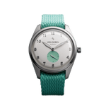 Von Doren Runde Candy Sugar — white dial with mint subdial