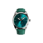 Von Doren Runde Opal — green sunburst dial with stainless steel case