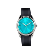 Von Doren Runde Riva Blue — turquoise sunburst dial