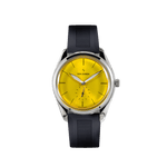 Von Doren Runde Tiger's Eye golden sunburst dial watch
