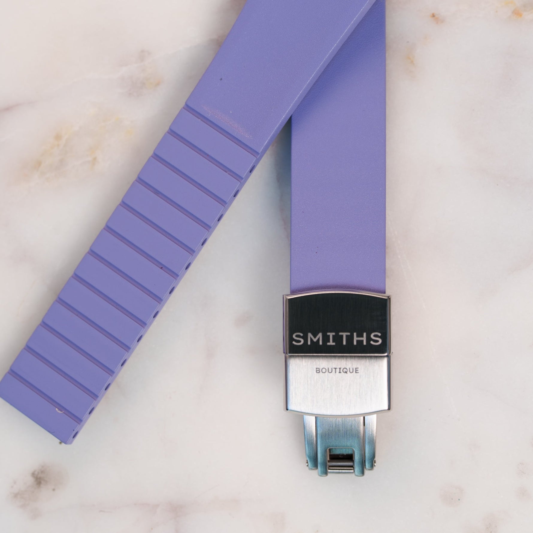 The Smiths Five curved FKM strap — Dusk Lavender | Smiths Boutique