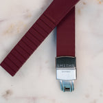 The Smiths Five curved FKM strap — Oxblood | Smiths Boutique