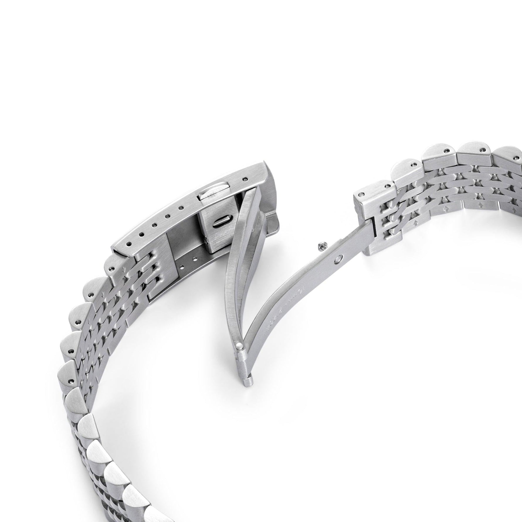 Wolbrook beads of rice steel bracelet side profile