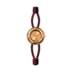 Golden Soho Watch — Burgundy | Wecord London