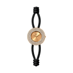 Golden Soho Pavé Watch — Black | Wecord London