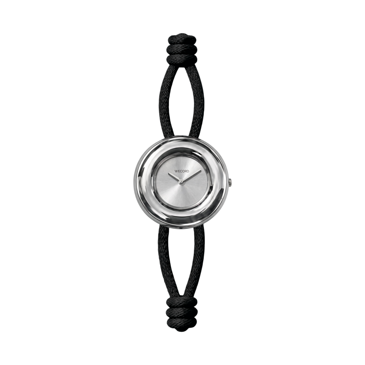 Silver Soho Watch — Black | Wecord London