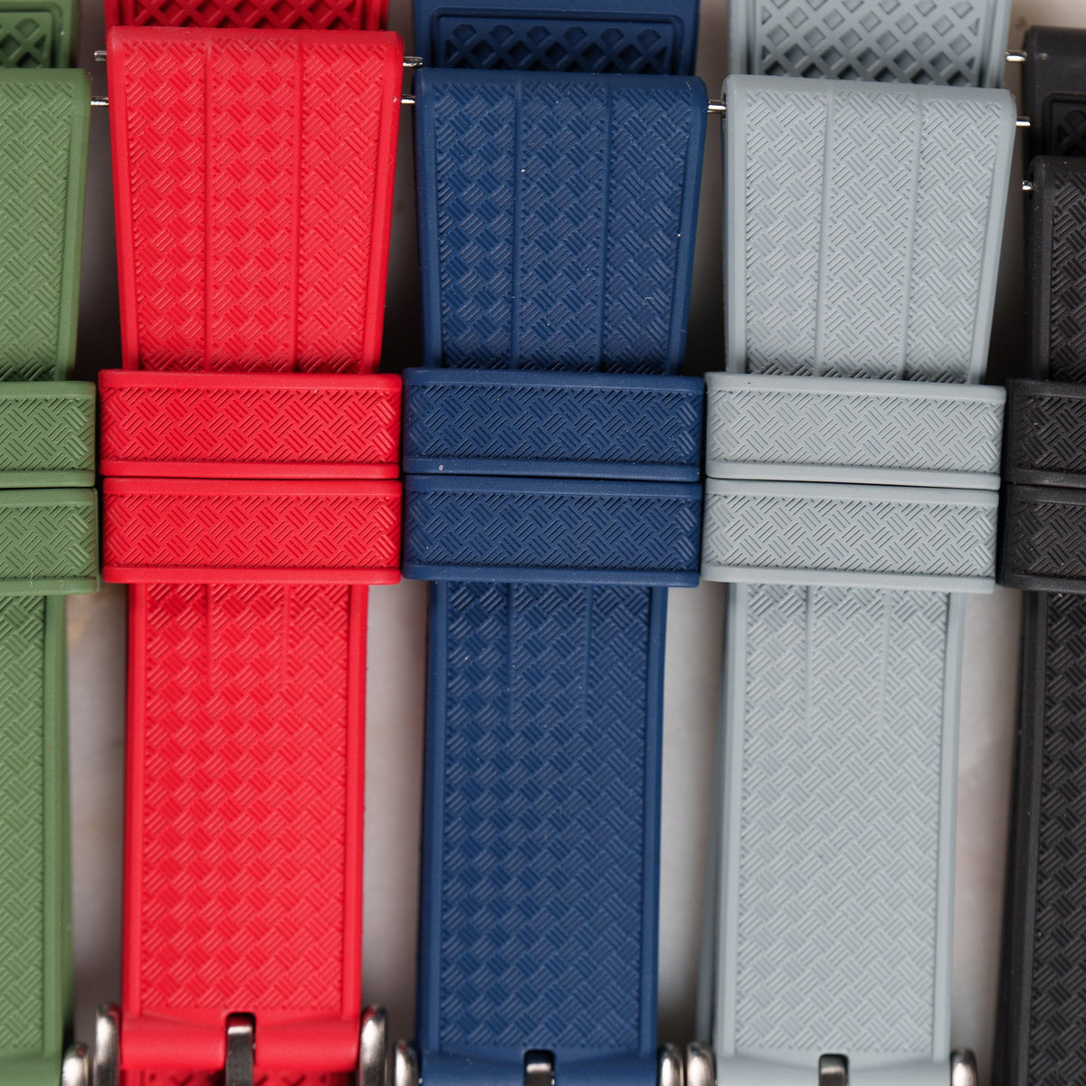 Waffle FKM Rubber Strap — all colours | Smiths Straps