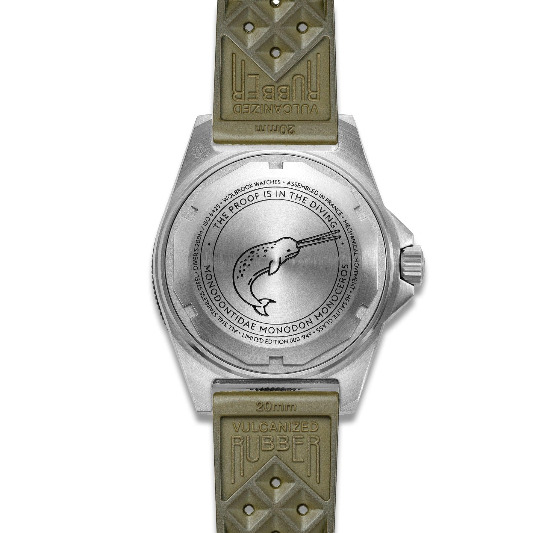 Wolbrook Skindiver II Professional screw-down caseback