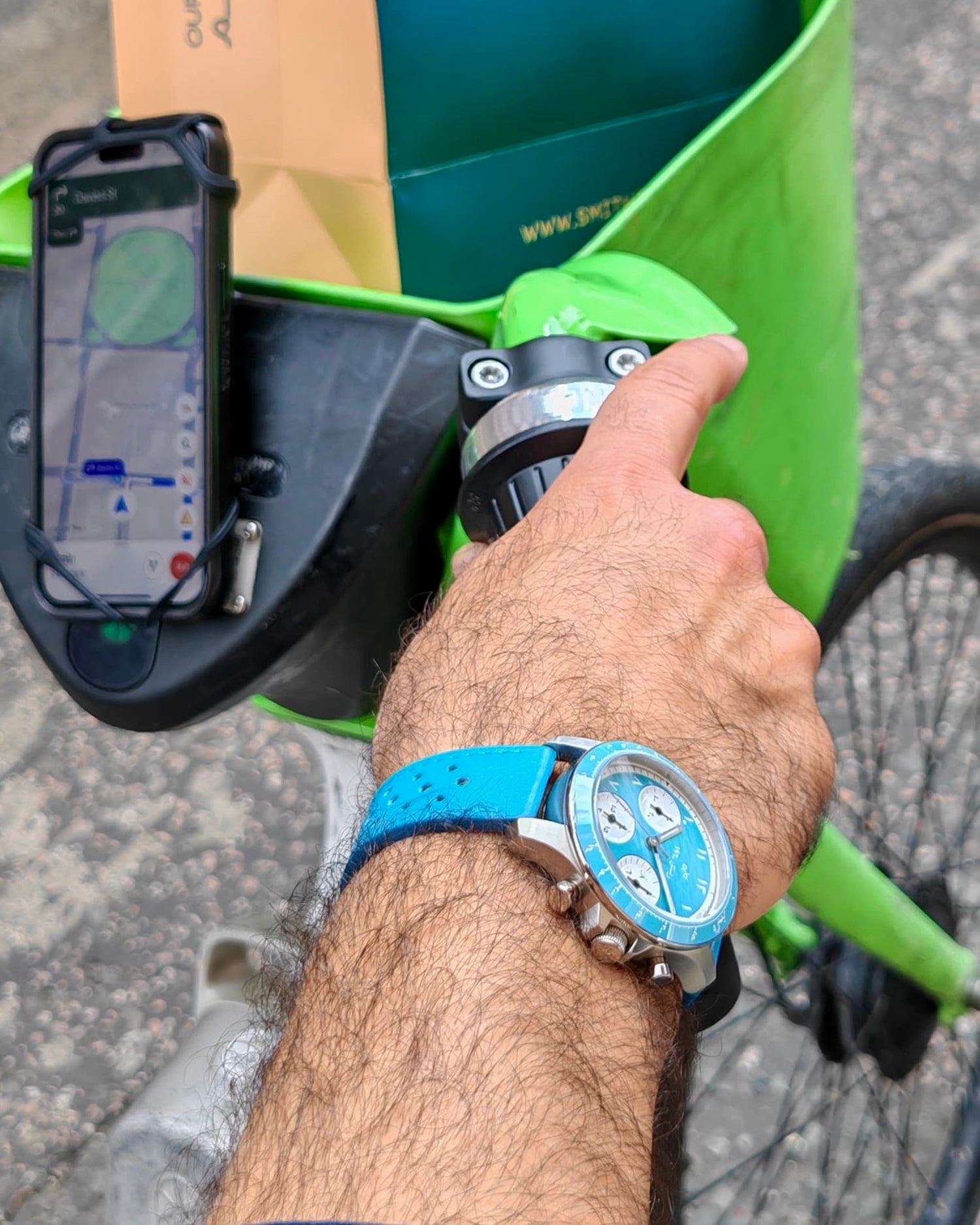 Light Blue Racing Strap