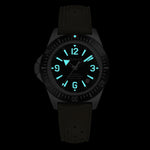 Wolbrook Skindiver II Professional black dial BGW9 Super-LumiNova detail