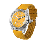Wolbrook Skindiver Automatic yellow watch profile view