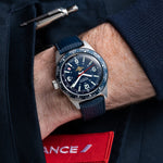 Wolbrook Skindiver WT Aéro-Club de France wrist shot
