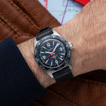 Wolbrook Skindiver WT Aéro-Club de France special edition on wrist